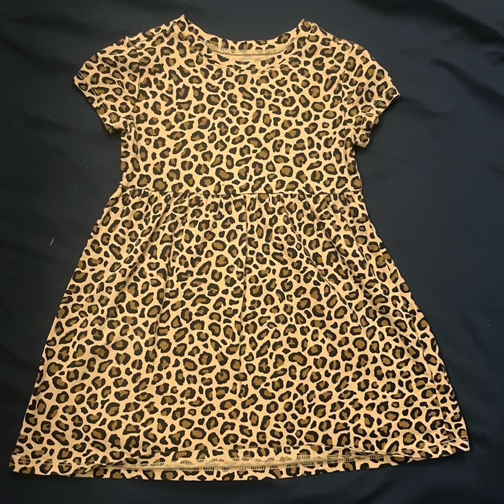 Old Navy girls leopard print dress